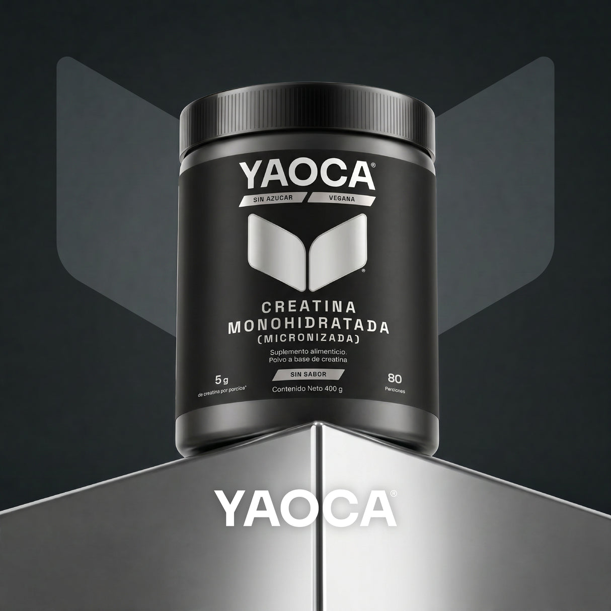 Creatina Monohidratada Micronizada Yaoca 400 g – 5 g por porción, rendimiento y potencia