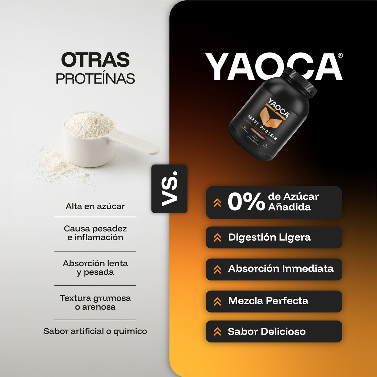 Proteína Mass 6 lb – 26g de Proteína con Creatina y Vitaminas para Mayor Energía y Recuperación