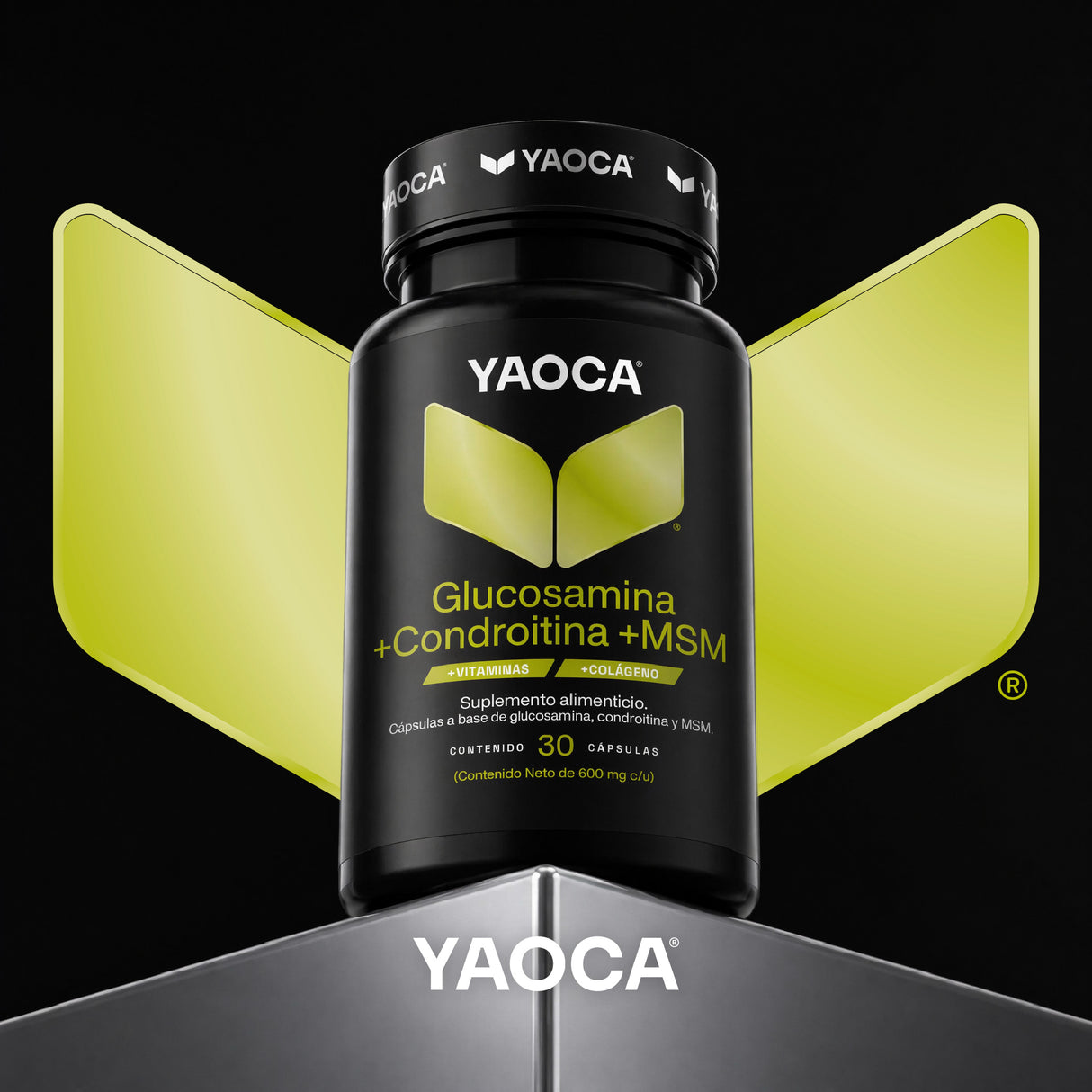 Glucosamina + Condroitina + MSM 30 Cáps , Dosis diaria, Soporte articular y movilidad con colágeno y vitaminas