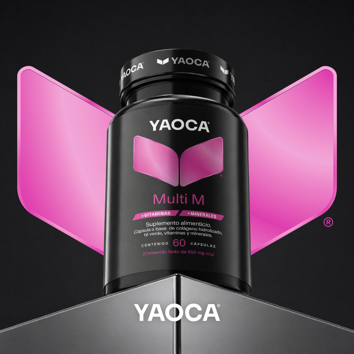 Multivitamínico Multi M 60 cáps , Fórmula mujer, Belleza y energía diaria con colágeno hidrolizado