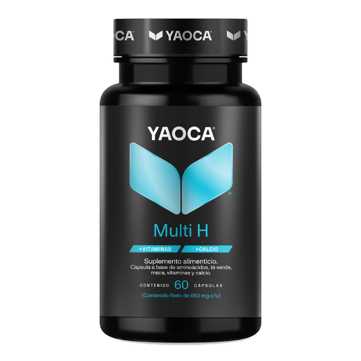 Multivitamínico Multi H 60 cáps, Fórmula hombre, Energía diaria y apoyo óseo con calcio y aminoácidos