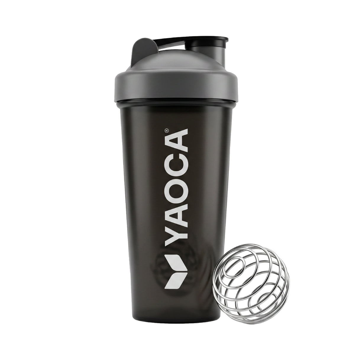 Vaso shaker Yaoca 700 ML - color Negro con esfera mezcladora