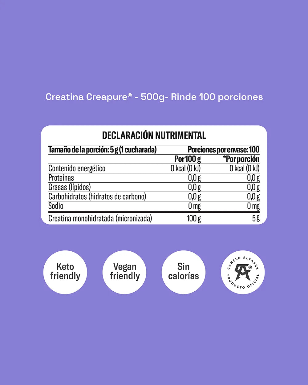 Creatina Creapure® – La Creatina Más Pura del Mundo para Potenciar Tu Rendimiento (500g)