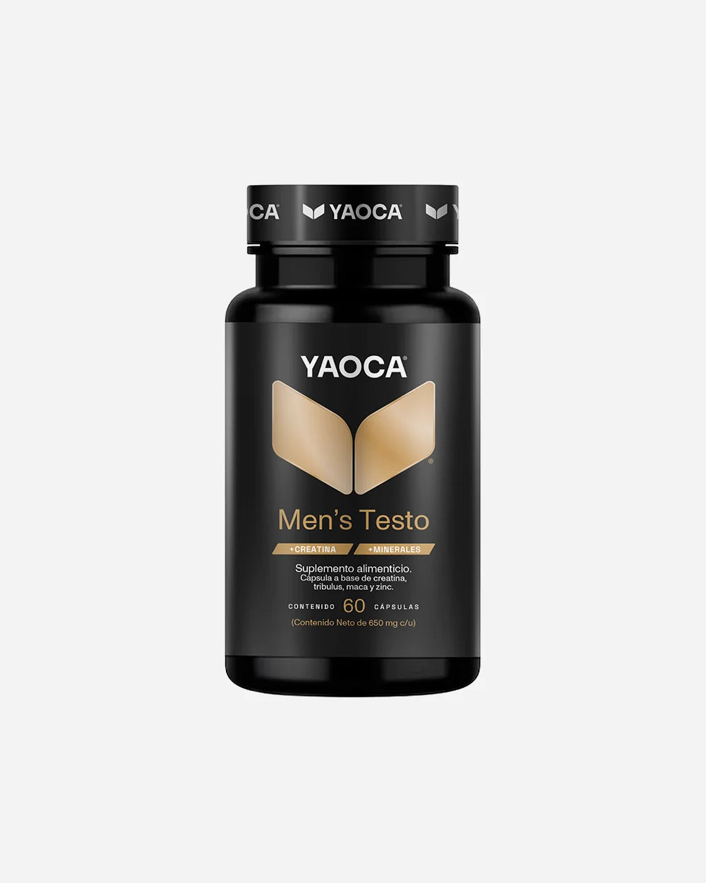 Men’s Testo Yaoca – Fuerza y energía, con creatina, tribulus y zinc (60 cápsulas)