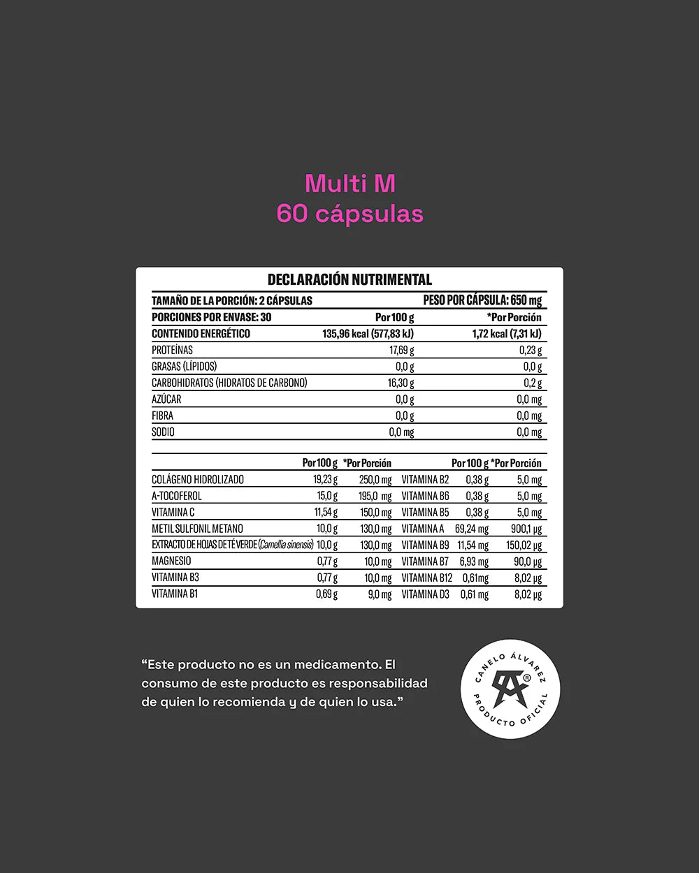 Multi M Yaoca – Belleza y energía diaria, con colágeno hidrolizado y vitaminas