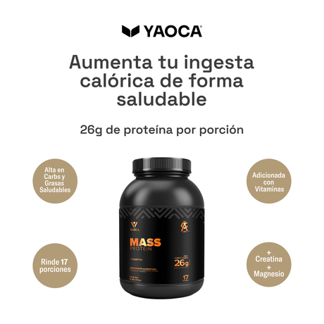 Proteína Mass – 26g de Proteína con Creatina y Vitaminas para Mayor Energía y Recuperación