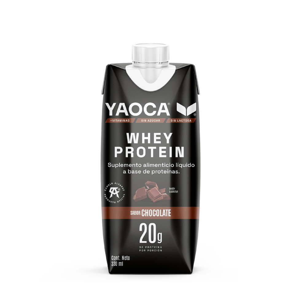 Proteína Whey Bebible Yaoca – 20g de proteína lista para tomar, práctica y deliciosa (12 pack)