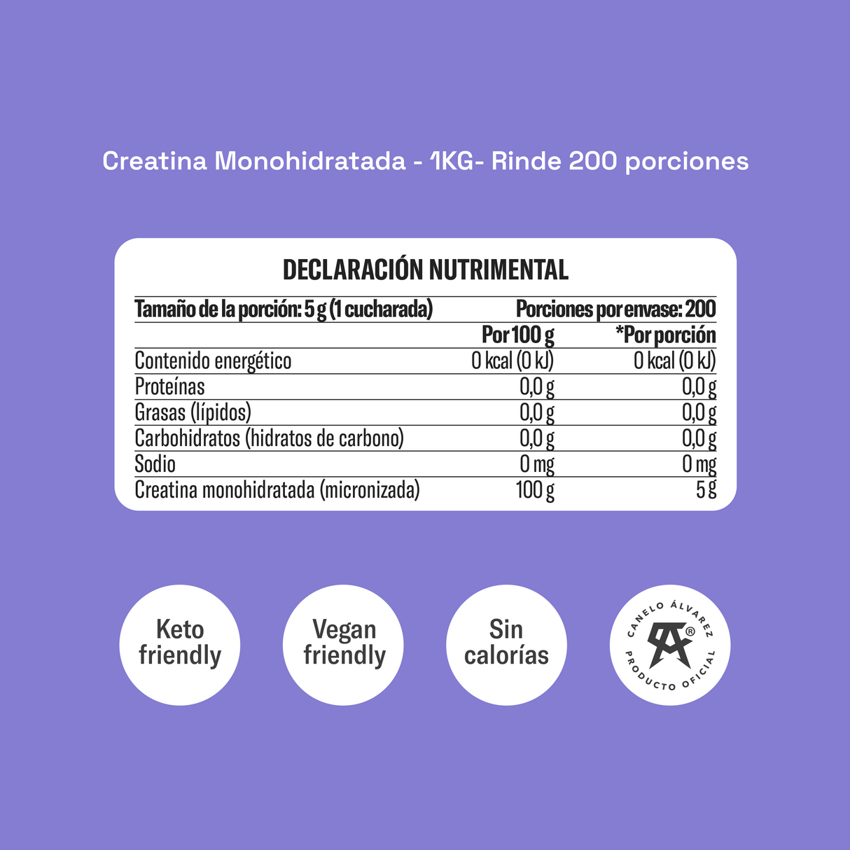 Creatina Monohidratada 1kg - Energía, Recuperación y Rendimiento en Cada Entrenamiento