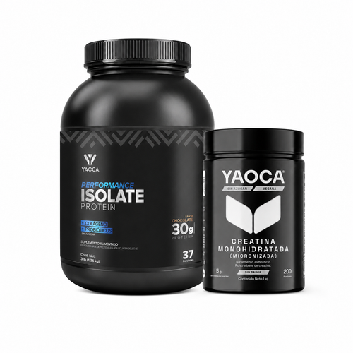 Proteína Isolate Performance , 3 lb , 30g de proteína con colágeno y probióticos + Creatina 1kg de regalo