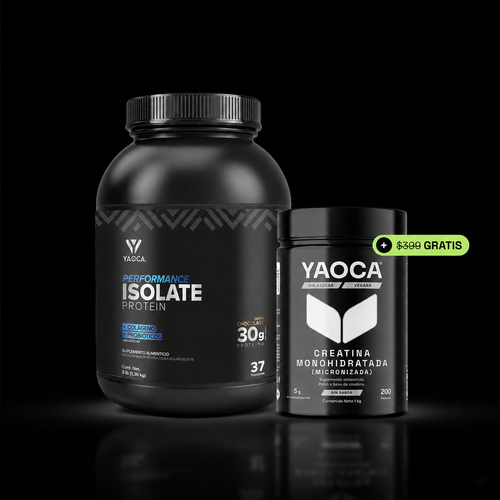 Proteína Isolate Performance , 3 lb , 30g de proteína con colágeno y probióticos + Creatina 1kg de regalo