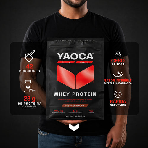 Proteína Whey , 3 lb, 23g de proteína enriquecida con creatina y magnesio