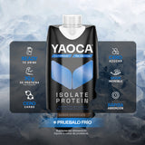Proteína Isolate Bebible Yaoca Sabor Chocolate – 30g de proteína lista para tomar, práctica y deliciosa (12 pack)