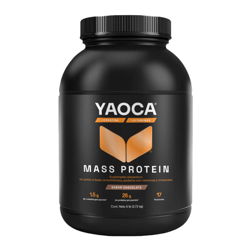 Proteína Mass , 6 lb, 26g de proteína con creatina y vitaminas para ganancia de masa