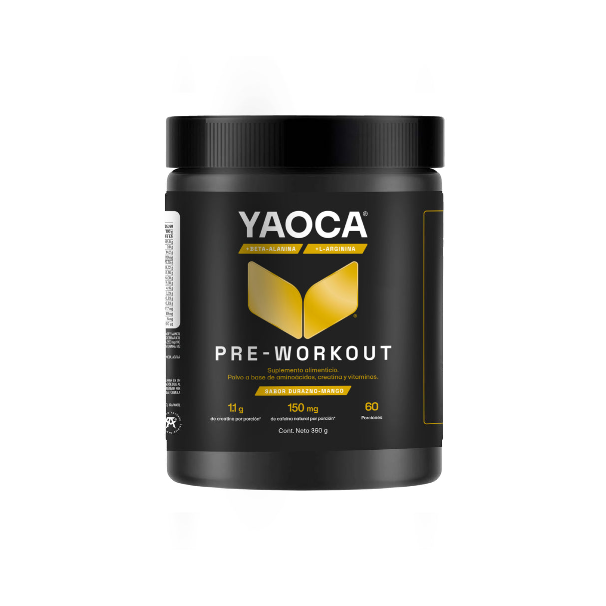Pre-Workout Yaoca – Favorece tu Rendimiento con Beta-Alanina, Creatina y Vitaminas (60 porciones)
