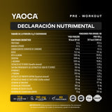 Pre-Workout Yaoca – Favorece tu Rendimiento con Beta-Alanina, Creatina y Vitaminas (60 porciones)