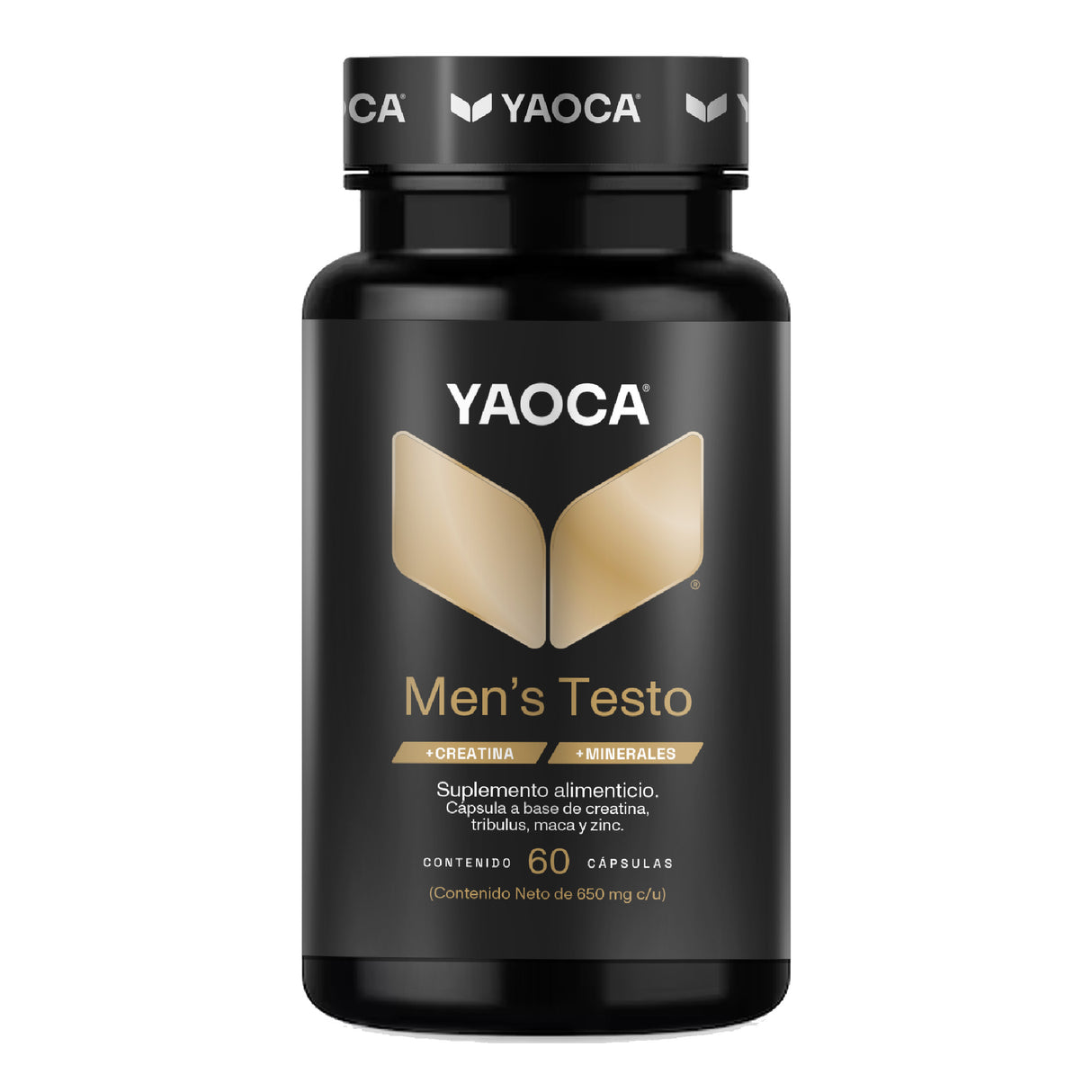 Men's Testo , 60 cáps, Fuerza y energía con creatina, tribulus y zinc