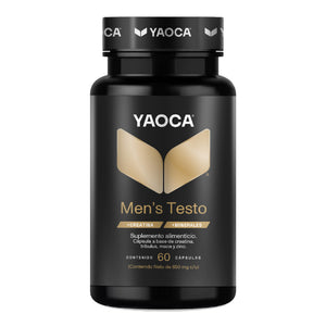 Men's Testo , 60 cápsulas, Fuerza y energía con creatina, tribulus y zinc