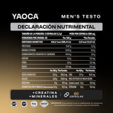 Men's Testo , 60 cáps, Fuerza y energía con creatina, tribulus y zinc