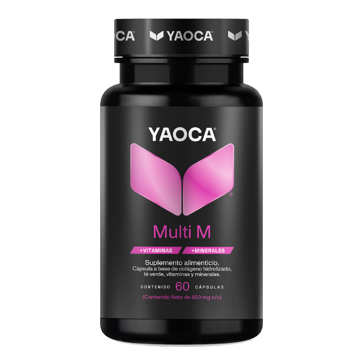 Multivitamínico Multi M 60 cáps , Fórmula mujer, Belleza y energía diaria con colágeno hidrolizado