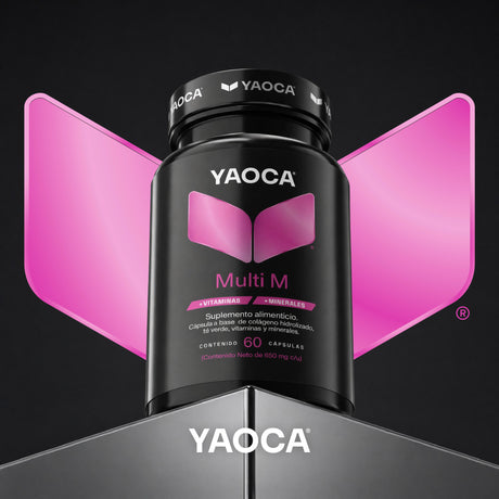 Multivitamínico Multi M 60 cáps , Fórmula mujer, Belleza y energía diaria con colágeno hidrolizado