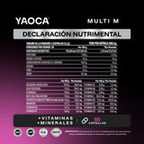 Multivitamínico Multi M 60 cáps , Fórmula mujer, Belleza y energía diaria con colágeno hidrolizado