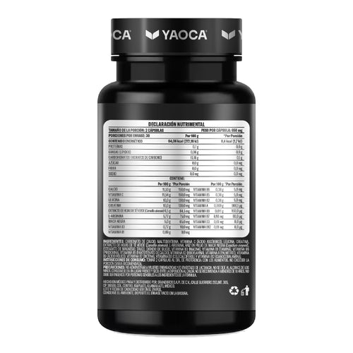Multivitamínico Multi H 60 cáps, Fórmula hombre, Energía diaria y apoyo óseo con calcio y aminoácidos