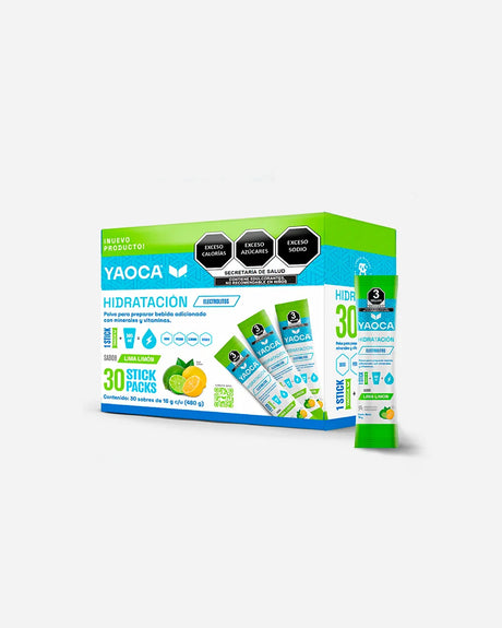 Electrolitos en Polvo Yaoca – Hidratación Instantánea con Vitaminas y Minerales (30 sobres)