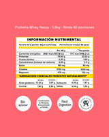 Proteína Whey 1kg - Máxima pureza con Creatina y Magnesio, 23g de proteína