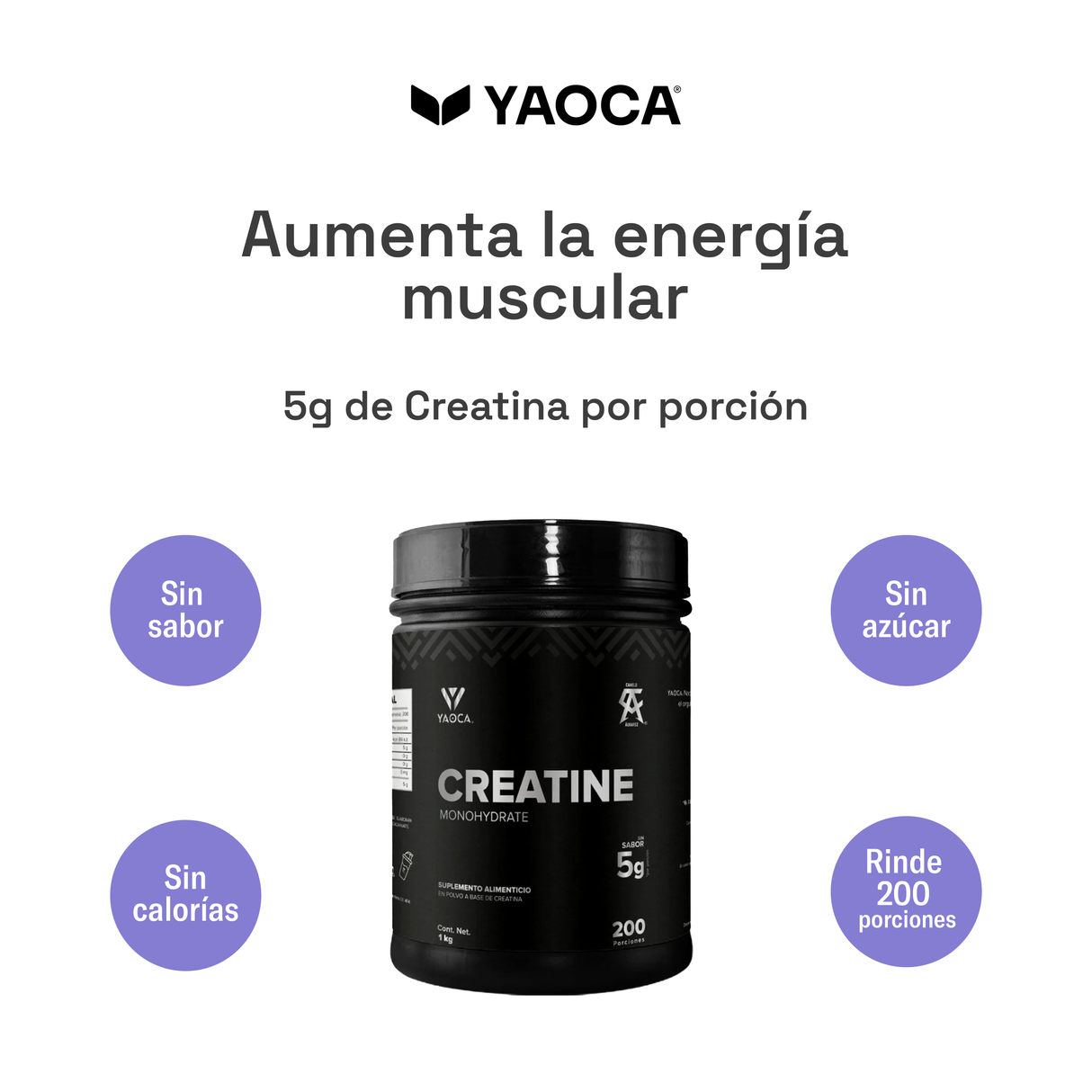Creatina Monohidratada - Energía, Recuperación y Rendimiento en Cada Entrenamiento (1kg)