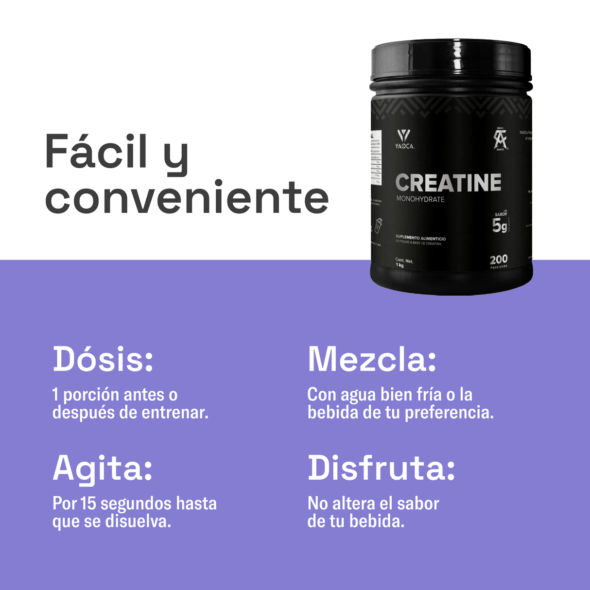 Creatina Monohidratada - Energía, Recuperación y Rendimiento en Cada Entrenamiento (1kg)