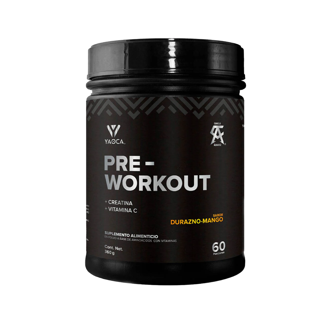 Pre-Workout Yaoca – Favorece tu Rendimiento con Beta-Alanina, Creatina y Vitaminas (60 porciones)