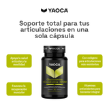Glucosamina + Condroitina + MSM Yaoca - Soporte articular y movilidad, con colágeno y vitaminas