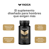 Men’s Testo Yaoca – Fuerza y energía, con creatina, tribulus y zinc (60 cápsulas)